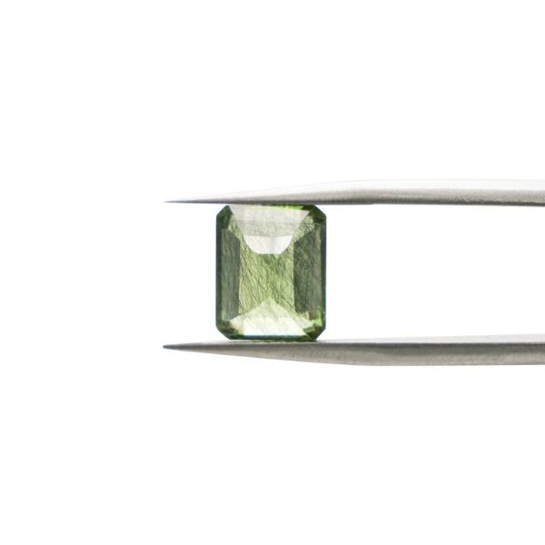 【天然ペリドットルチルルース】4.73ct エメラルドカット｜爽やかさと煌めきが交差する希少石【一点もの】