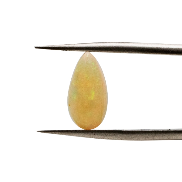 【天然エチオピアオパールルース】1.6ct ペアシェイプカット｜幻想的な虹色が揺れる美麗ルース