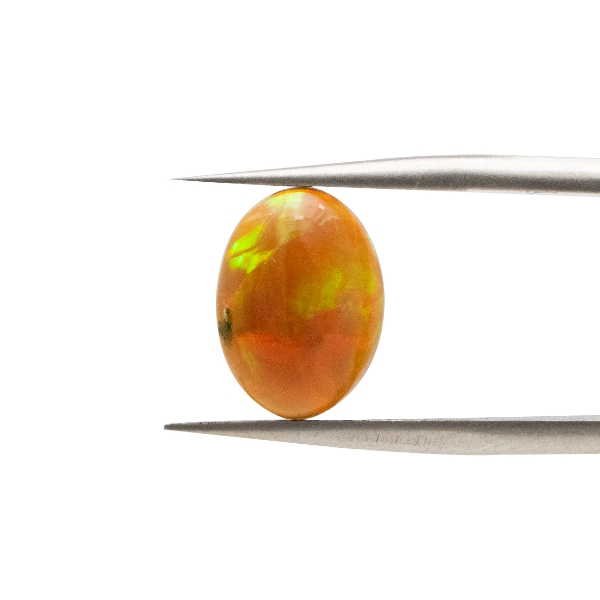 【天然エチオピアオパールルース】1.8ct オーバルカット｜虹色の輝きを湛える幻想的な一石 ①